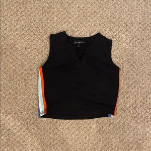 Black crop top
